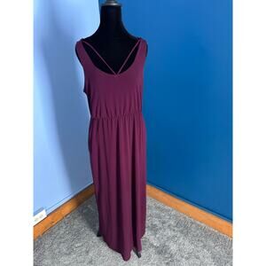 Maurices Purple Strappy Maxi Dress Women’s Medium